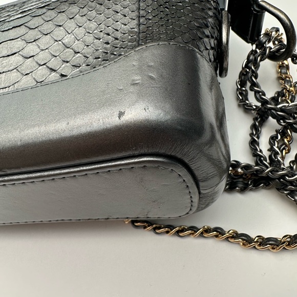 Chanel Hobo, Silver Python, 2018-2019 Collection by Karl Lagerfeld - Picture 11 of 12